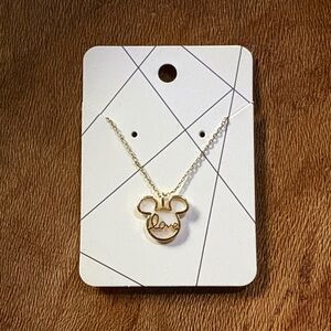 Mickey love necklace
